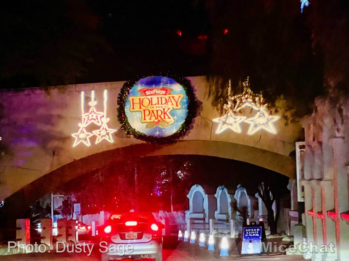 Christmas on Wheels: A Drive Through Six Flags Magic Mountain's