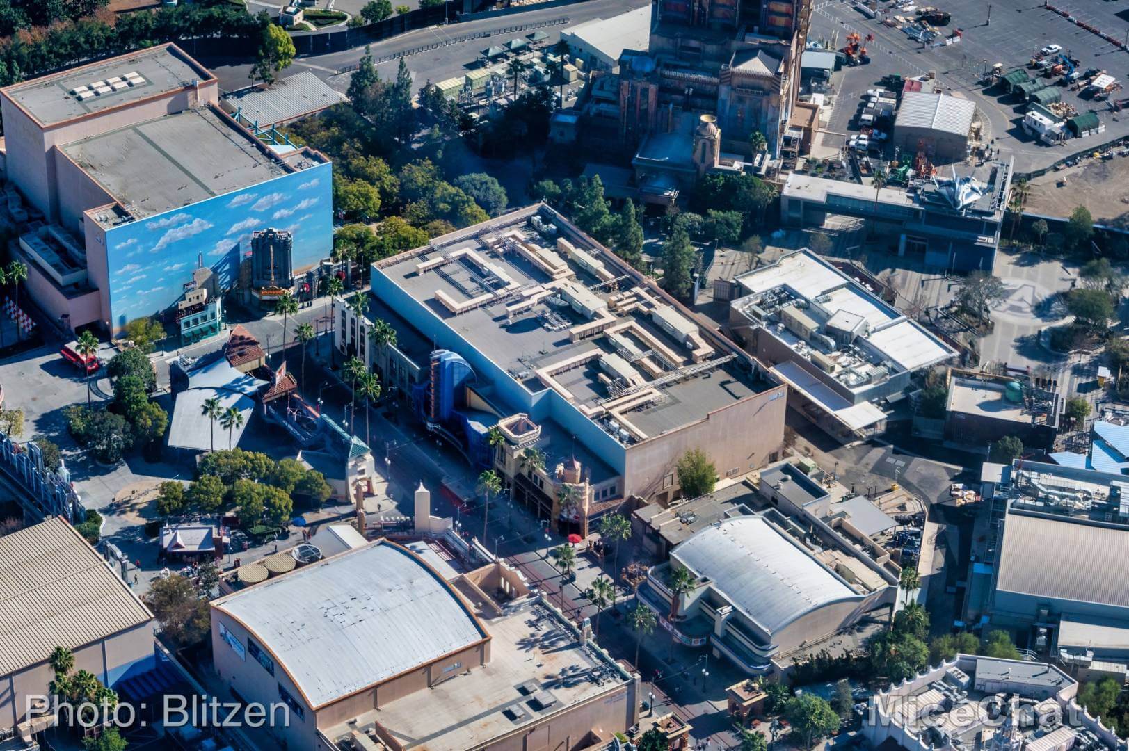 , Disneyland Update &#8211; High Above an Empty Disneyland