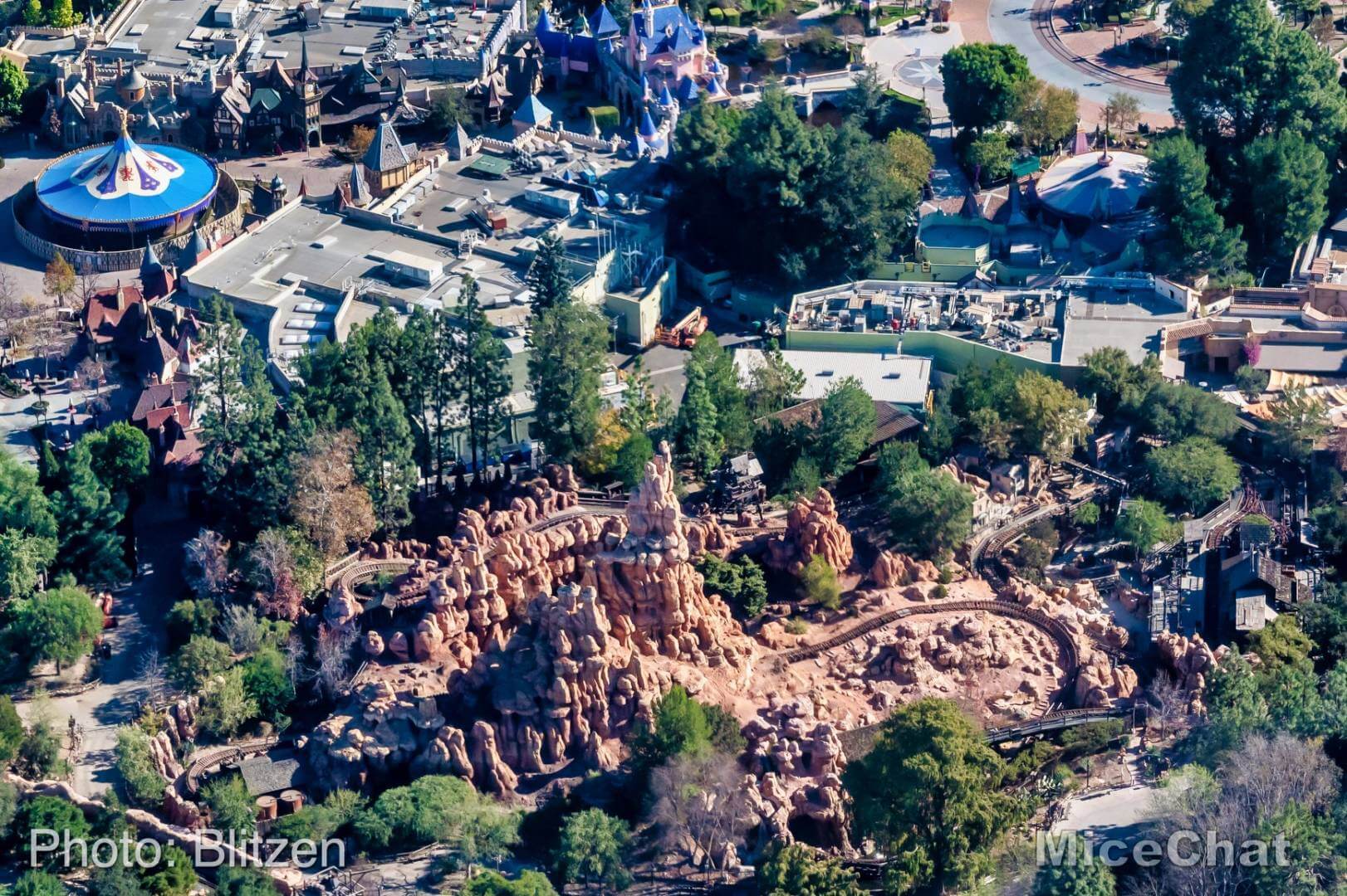 , Disneyland Update &#8211; High Above an Empty Disneyland