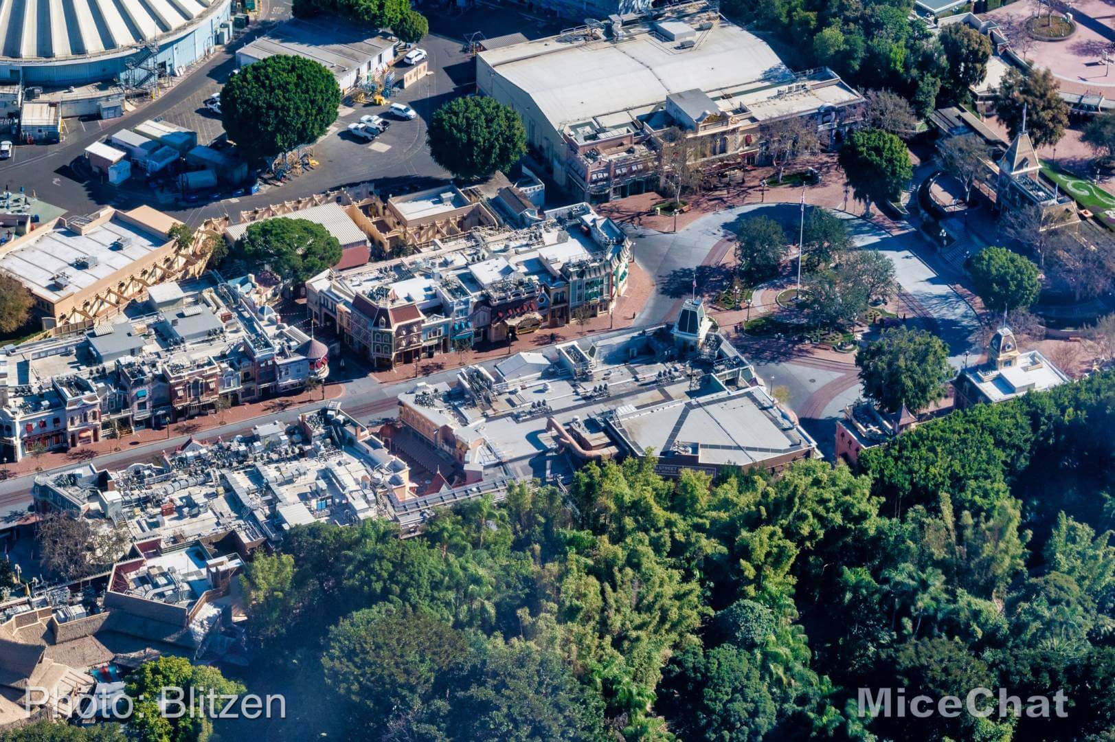 , Disneyland Update – High Above an Empty Disneyland