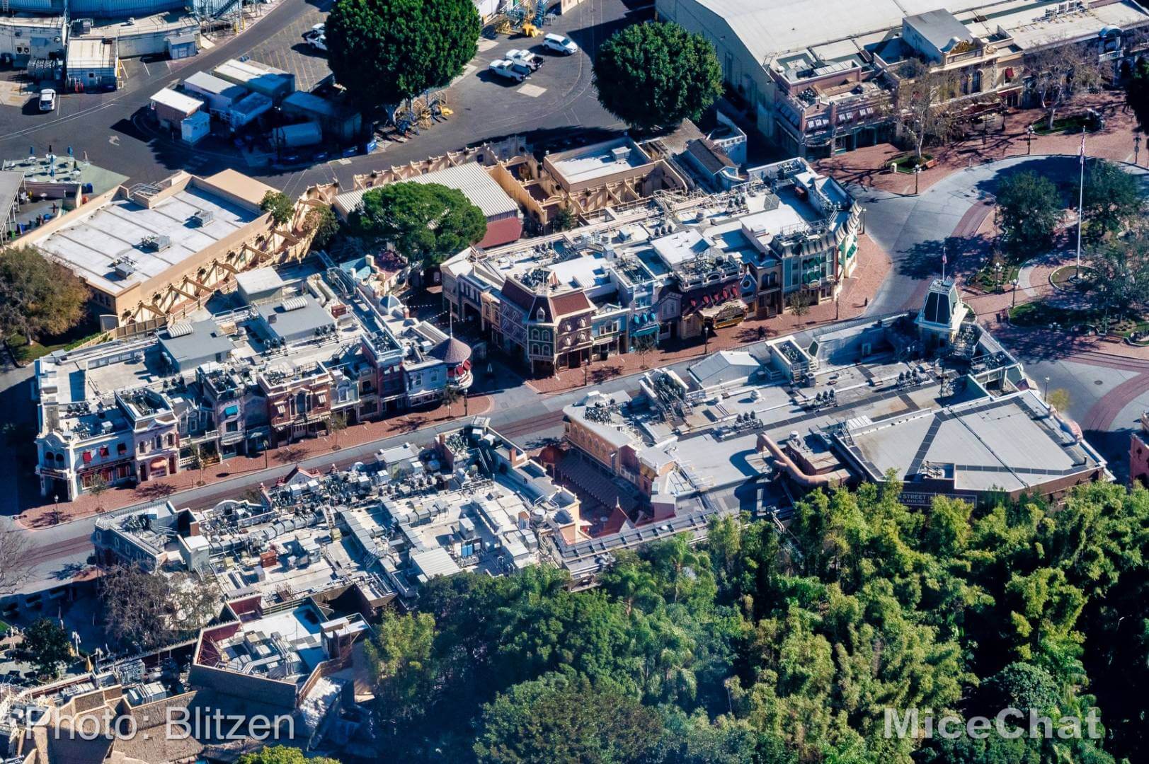 , Disneyland Update – High Above an Empty Disneyland