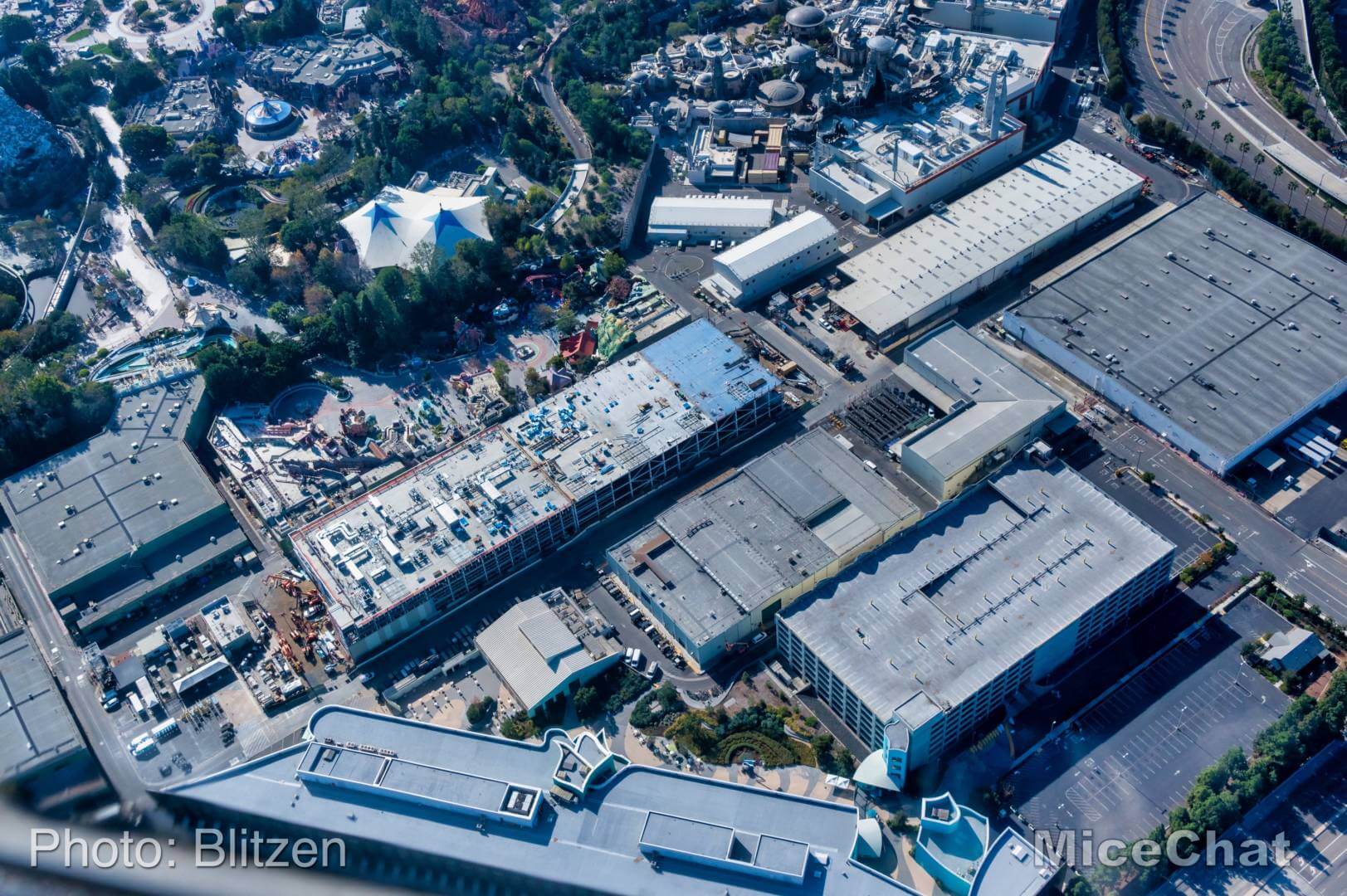 , Disneyland Update – High Above an Empty Disneyland