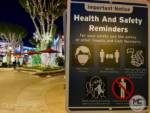 Disneyland Downtown Disney Safety Sign and Background