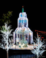 ice fountain night