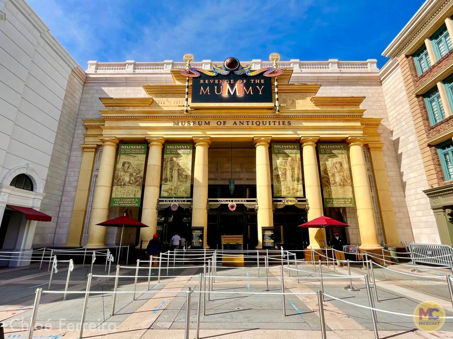 Entrance of Revenge of the Mummy