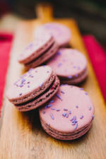 Boysenberry Macarons