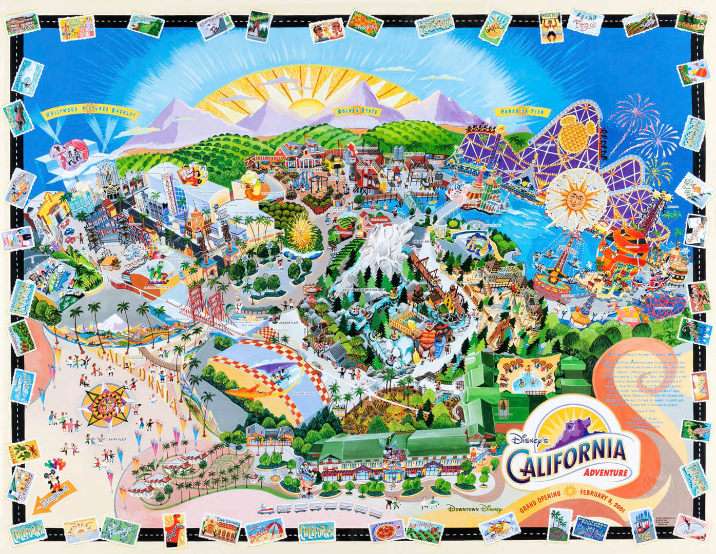 Disney's California Adventure Fun Map, 2001