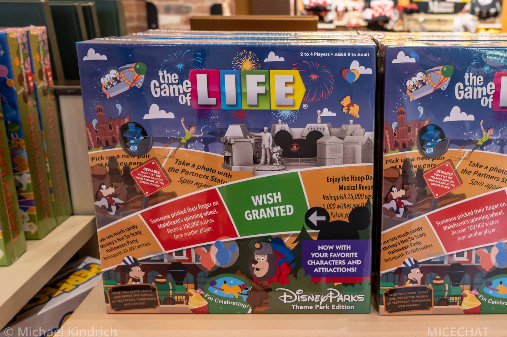 The Disney Parks edition of the The Game of Life board game