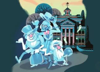 3 Iconic Disneyland Attractions Become Little Golden Books! Little Golden Book Haunted Mansion Cover