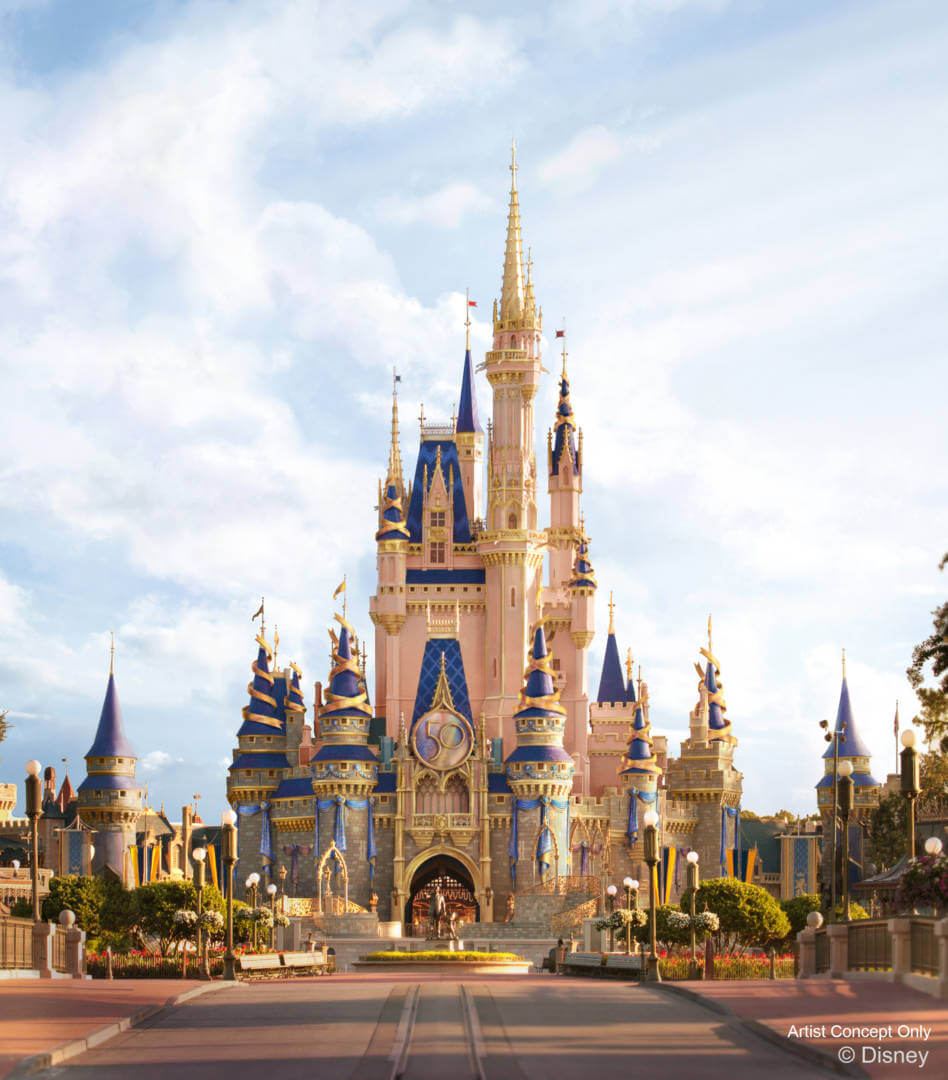 Magic Kingdom 50th Anniversary Castle Makeover