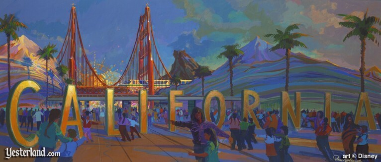 Disney's California Adventure entrance concept art