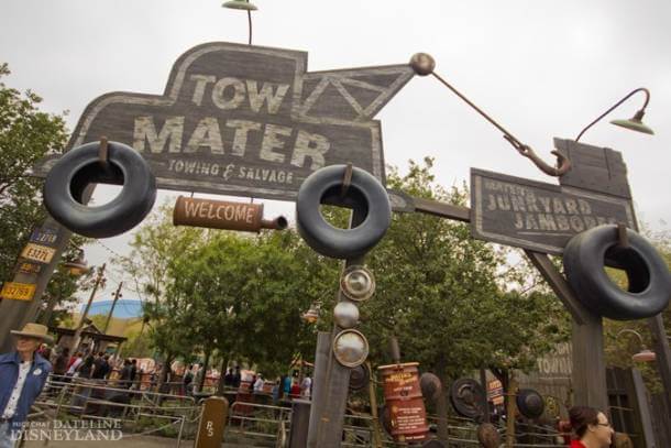 Mater's Junkyard Jamboree entrance, 2012.