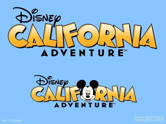 New Disney California Adventure logo and name, 2010.