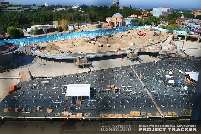 World of Color and Paradise Park construction, 2009.