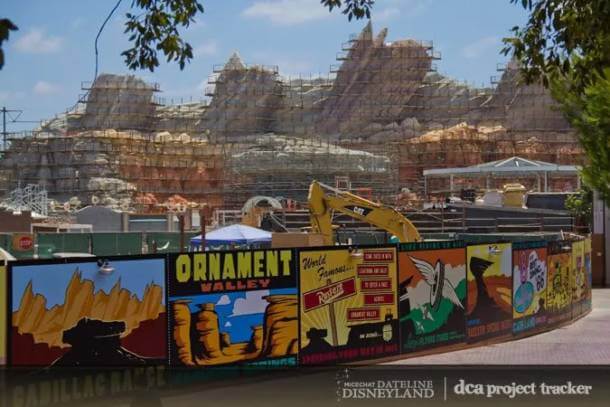 Cars Land construction, summer 2011.