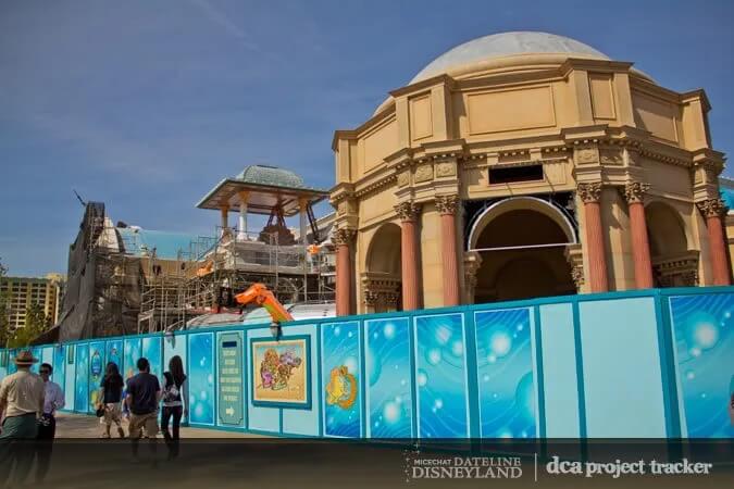 The Little Mermaid under construction, 2010.