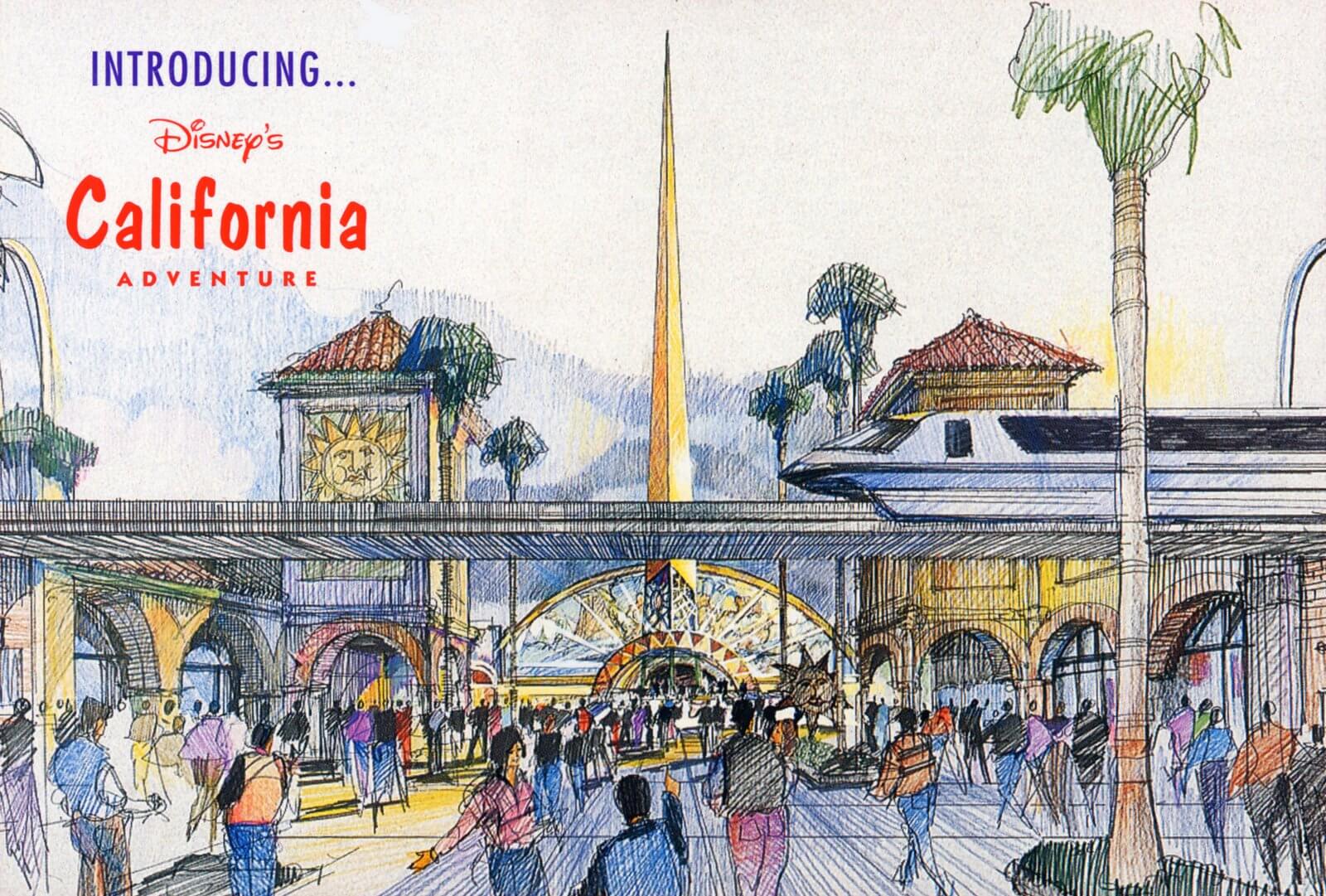 Early Disney's California Adventure concept art