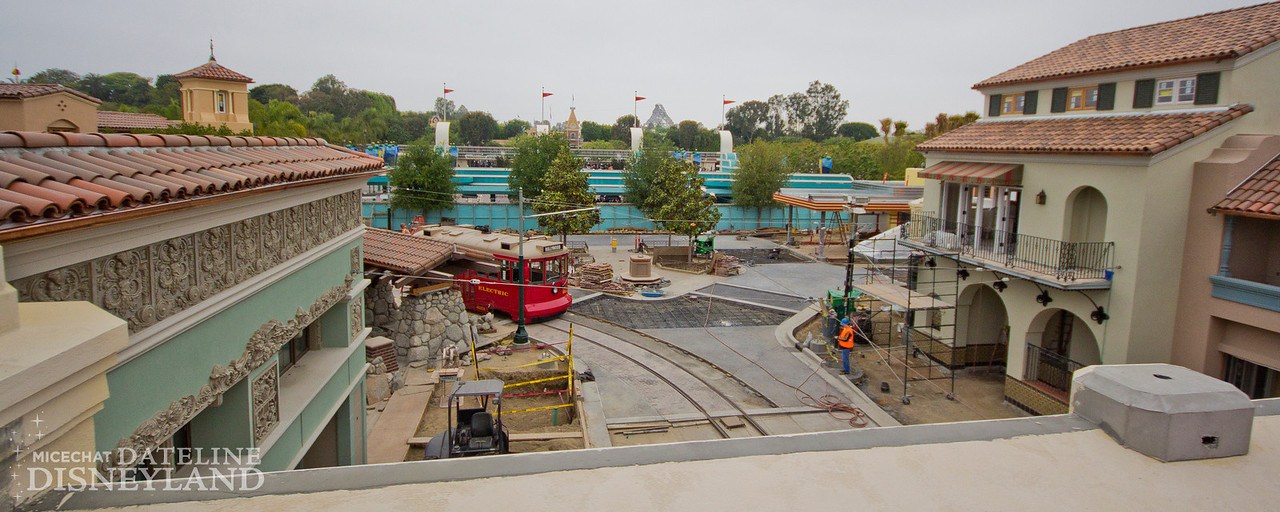 Buena Vista Street under construction, April 2011.