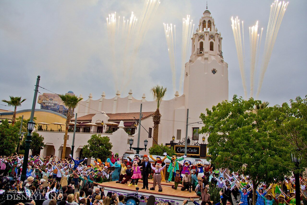 Disney California Adventure's grand reopening ceremony, 2012. 