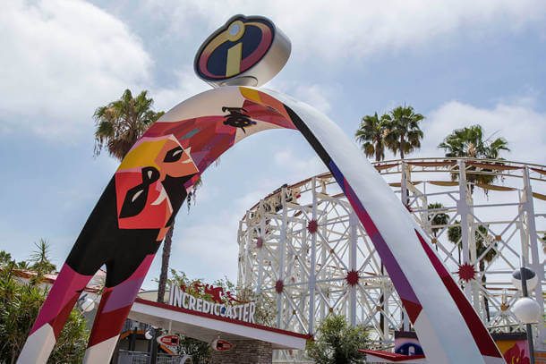 Incredicoaster entrance, 2018.