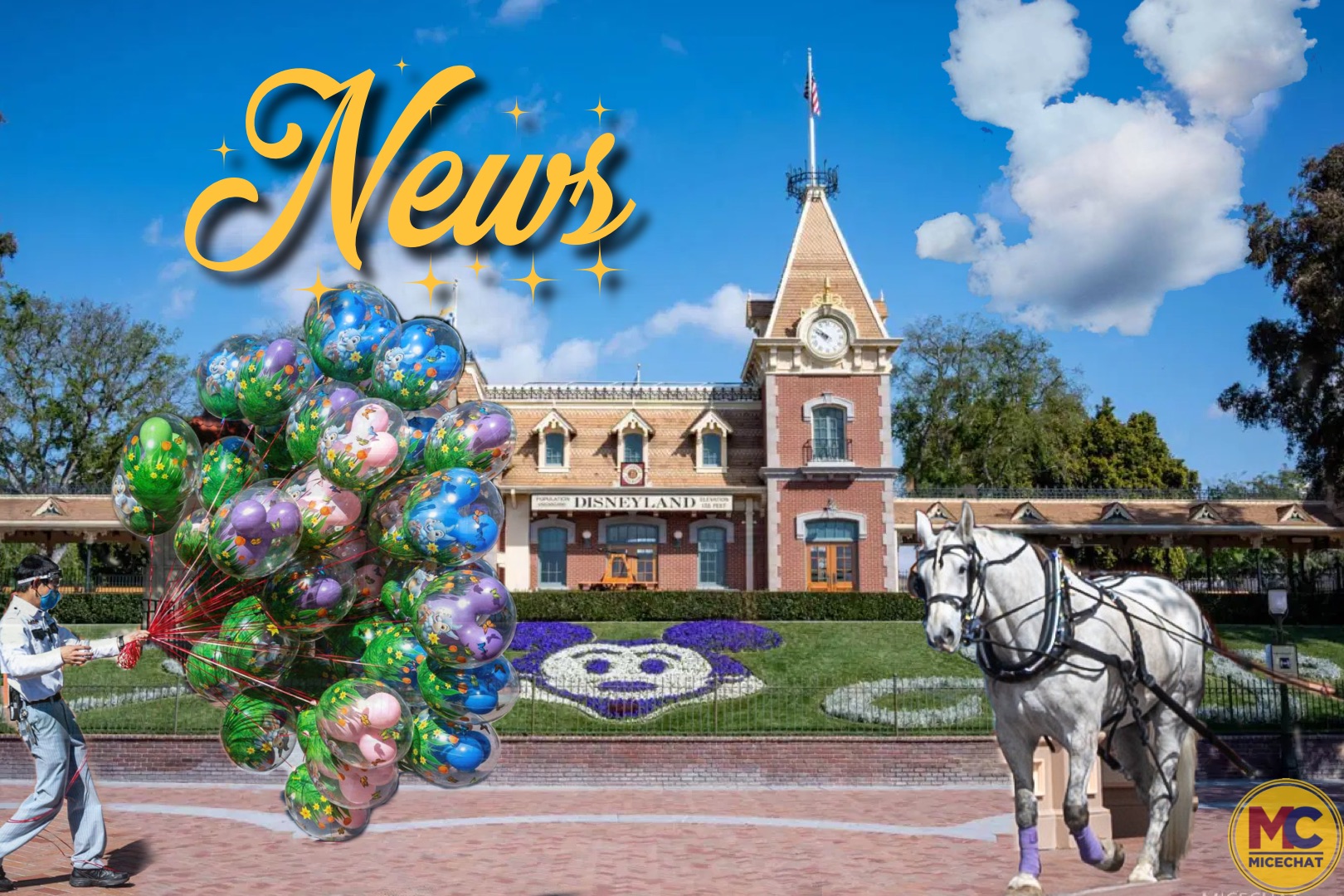 Disneyland News Horse Balloons MiceChat