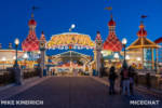 Pixar Pier at night