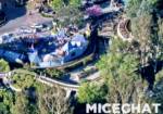 Aerial Disneyland Fantasyland Storybookland Construction