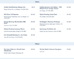 DCA Avengers Campus Pym Tasting Lab beer and wine menu