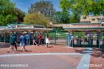 Disneyland Entrance front gate photo line