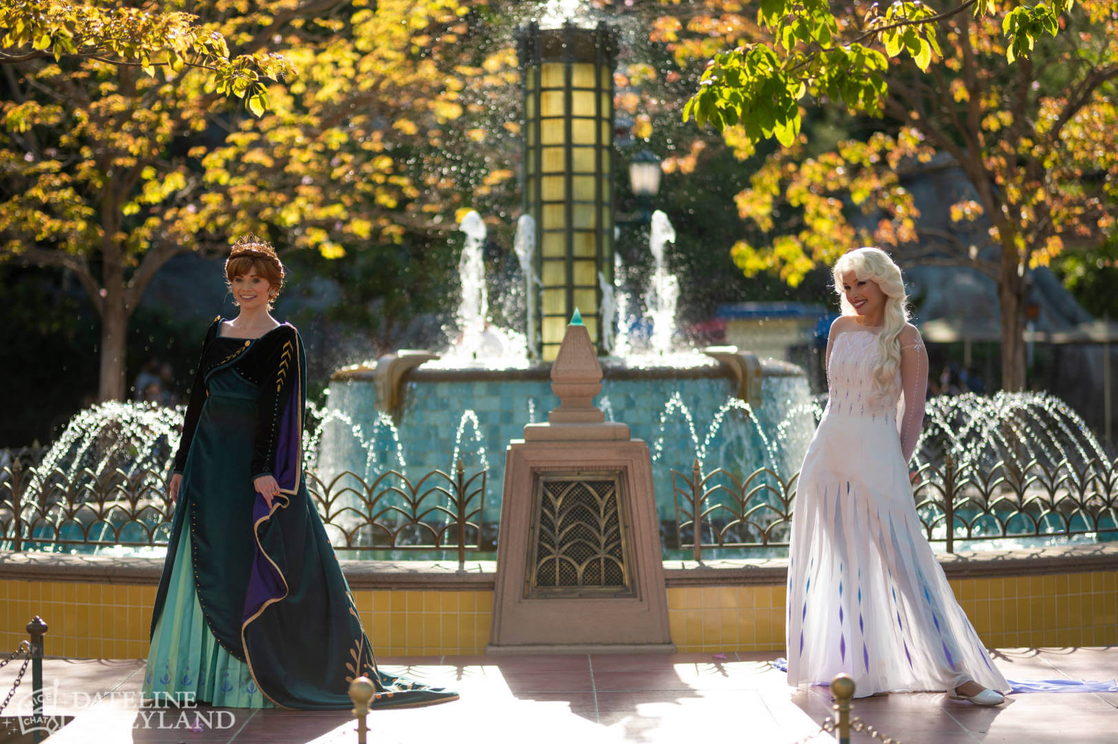 Anna and Elsa at Disney California Adventure