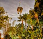 Disneyland Jungle Cruise Retheme Hut being lowered into place