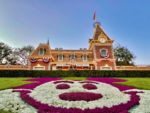 Disneyland Mickey floral train station unique