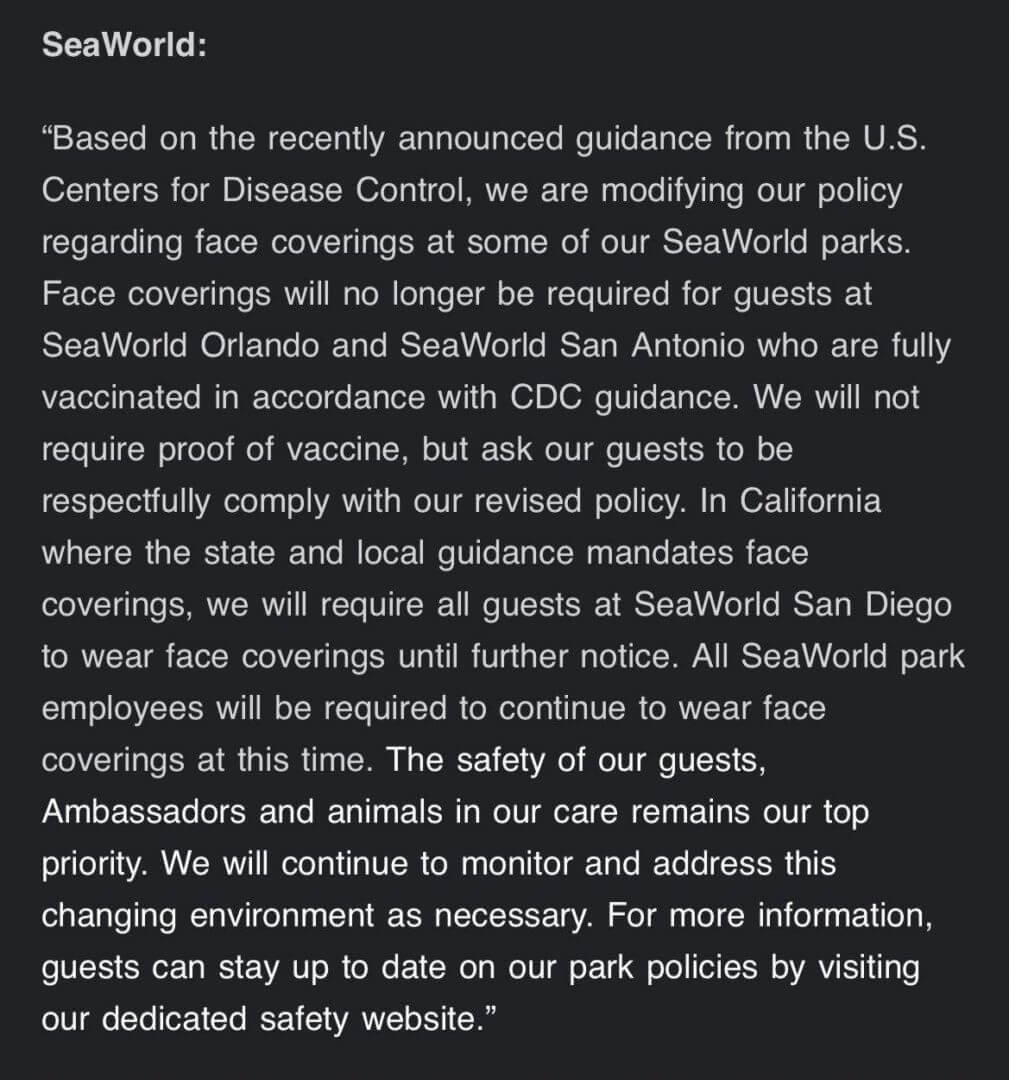 , BREAKING WDW NEWS: Orlando Parks Dropping Masks Outdoors