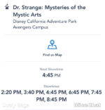 Disney California Adventure Avengers Campus Show Times Dr Strange Mysteries of the Mystic Arts-micechat