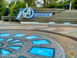 Disneyland Avengers Campus Sign Blue Wide