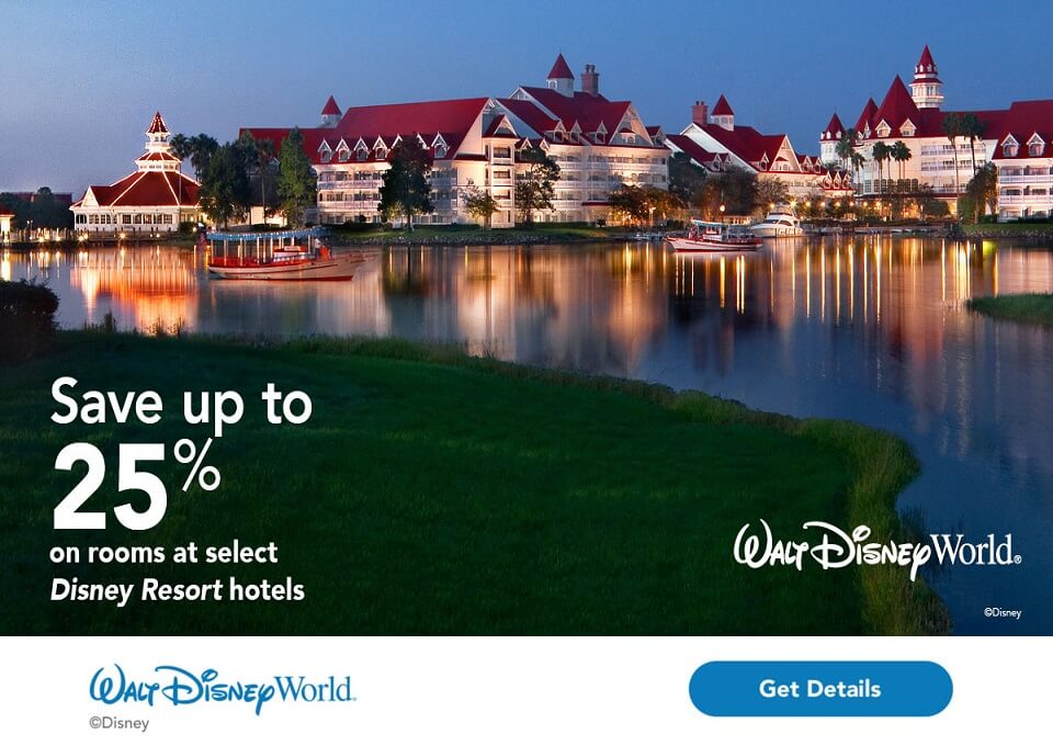 Walt Disney World 25% off offer