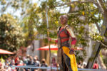 Okoye leads a training session with the Dora Milaje