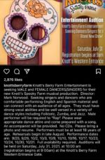 Knotts Spooky Farm Casting Call