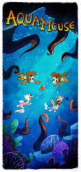 AquaMouse Scuba Scramble Poster Disney Wish Disney Cruise Line