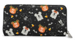 Loungefly halloween 2021 Disney Spooky Mickey Minnie Mouse Candy Corn Zip Around Wallet