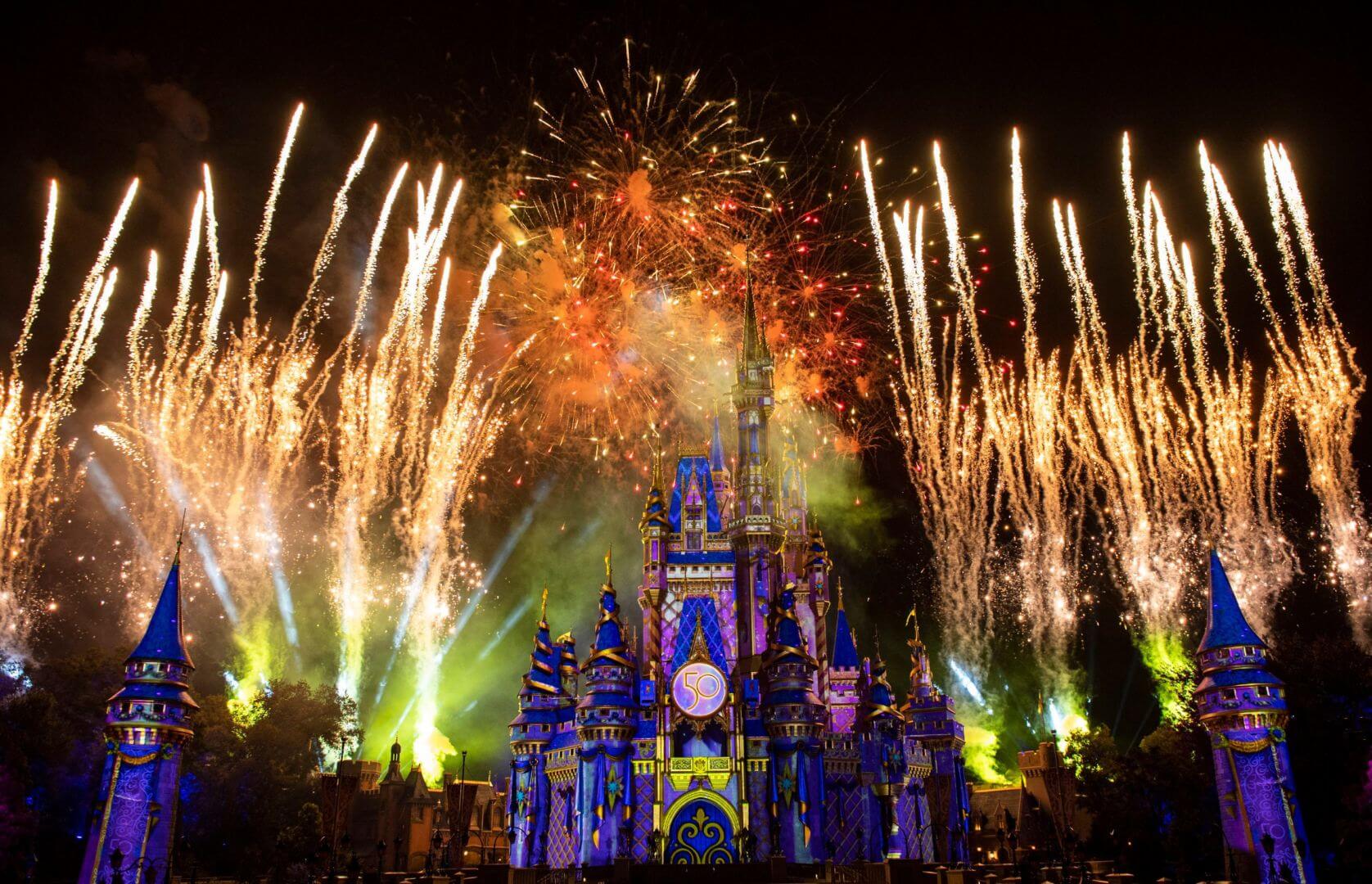 , NEW Disney Enchantment Fireworks Light Up the Sky at Magic Kingdom