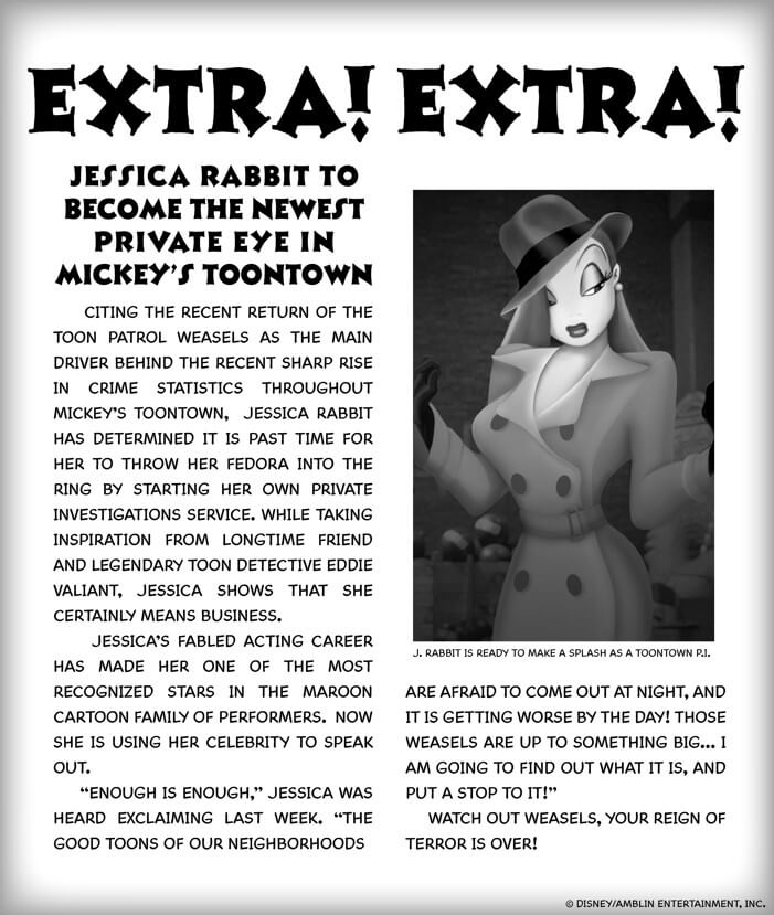 , Dateline Disneyland: Jessica Rabbit covers up as Lightning Lane moves in at Disneyland