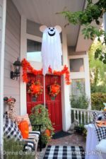 Copycat Carnation Cafe Baked Potato Soup Mickey’s Main Street Halloween Party decorations 2MiceChat