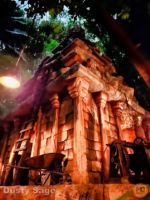 Disneyland Adventureland Indiana Jones Temple Night-micechat