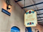Disneyland New Orleans Square Cafe Orleans sign closeup-micechat