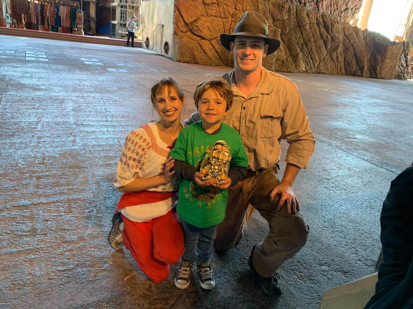 Indiana Jones and Marion meeting a child