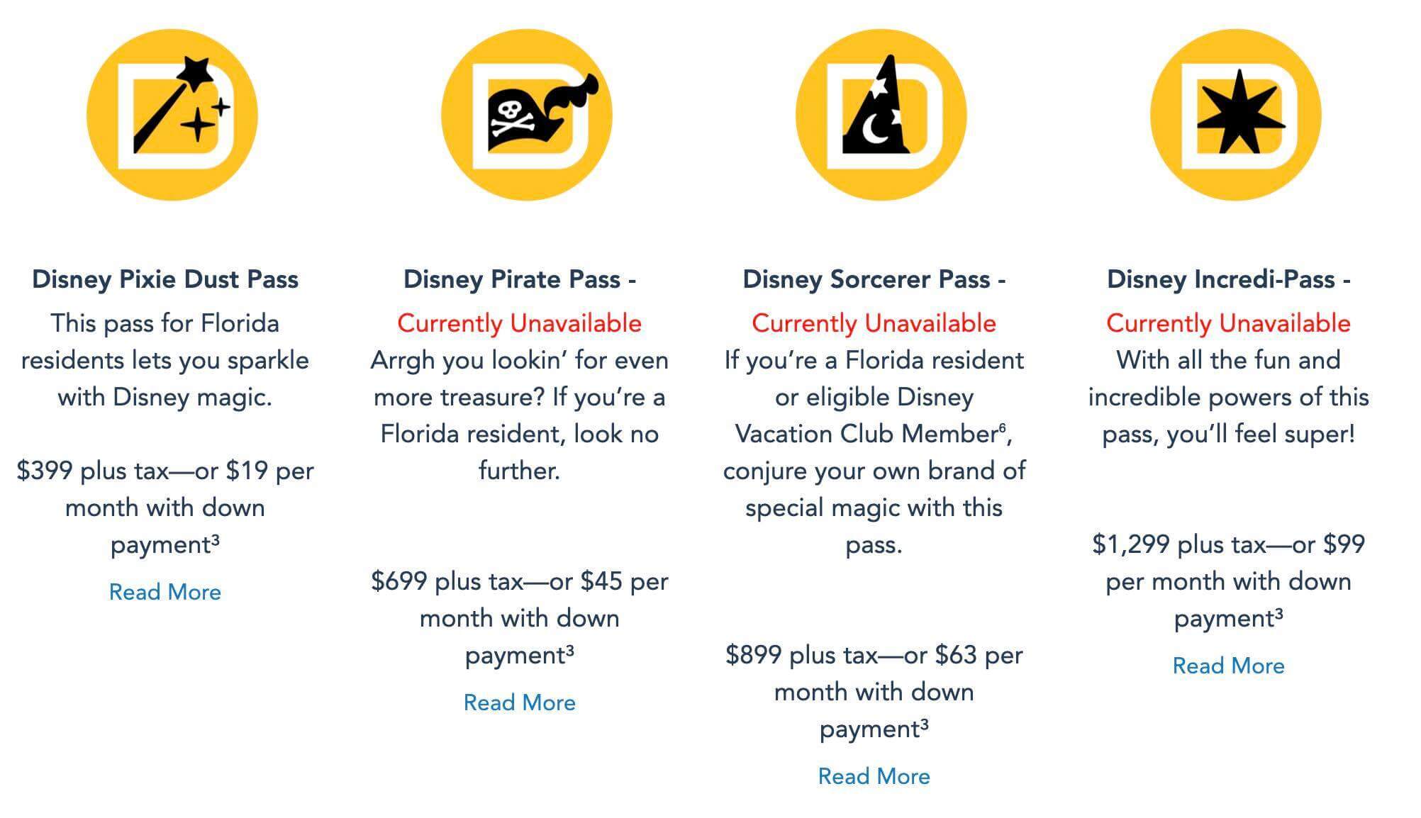 An image taken from Disney showing the suspension of the Annual Pass sales at Walt Disney World