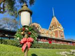 Disneyland Christmas Entry Train Station Front-micechat