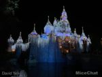 Disneyland Cinderella Castle holiday lights christmas micechat