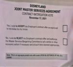 Disneyland Union Ballot